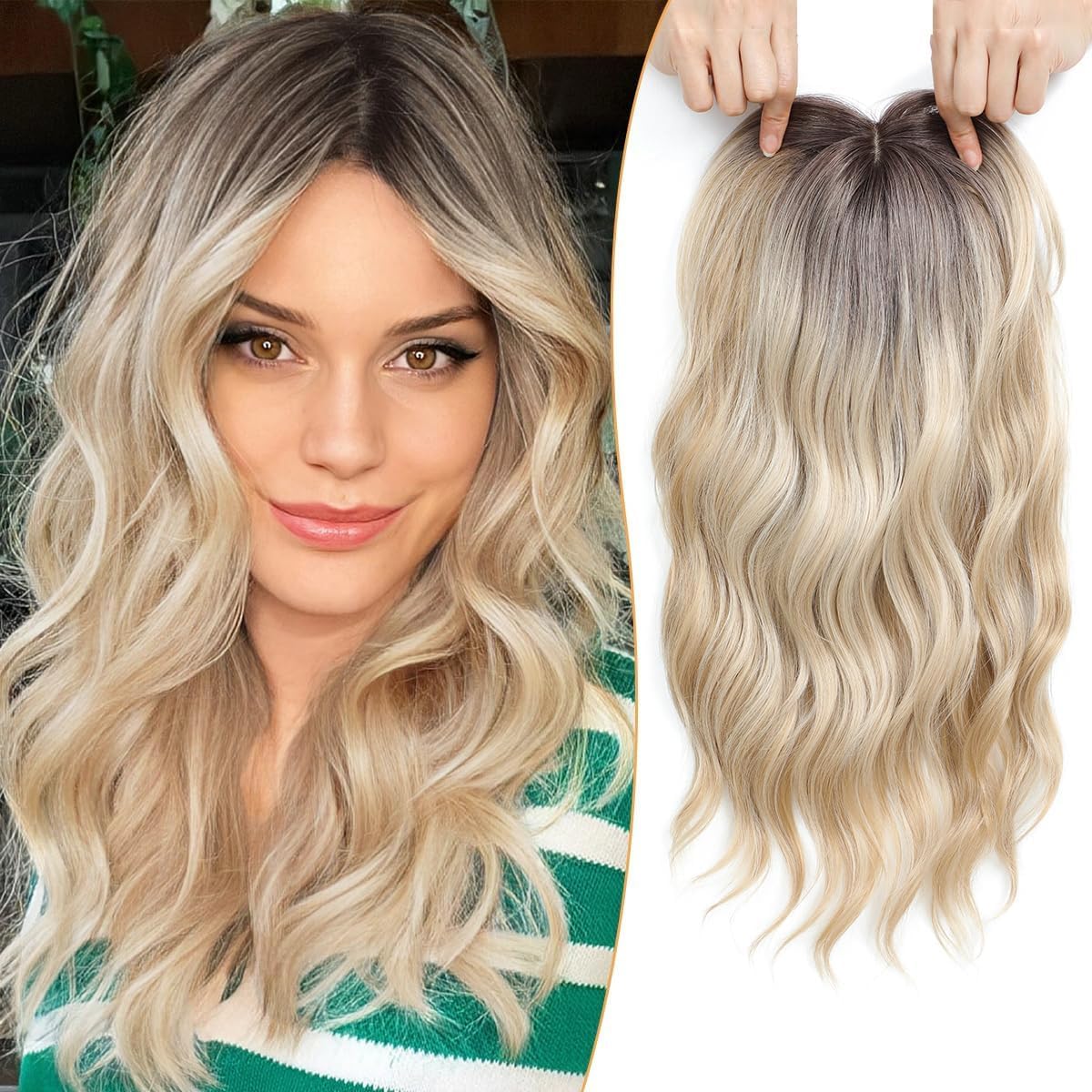 🌷2026 New Lightweight & Breathable Wavy Hair Topper