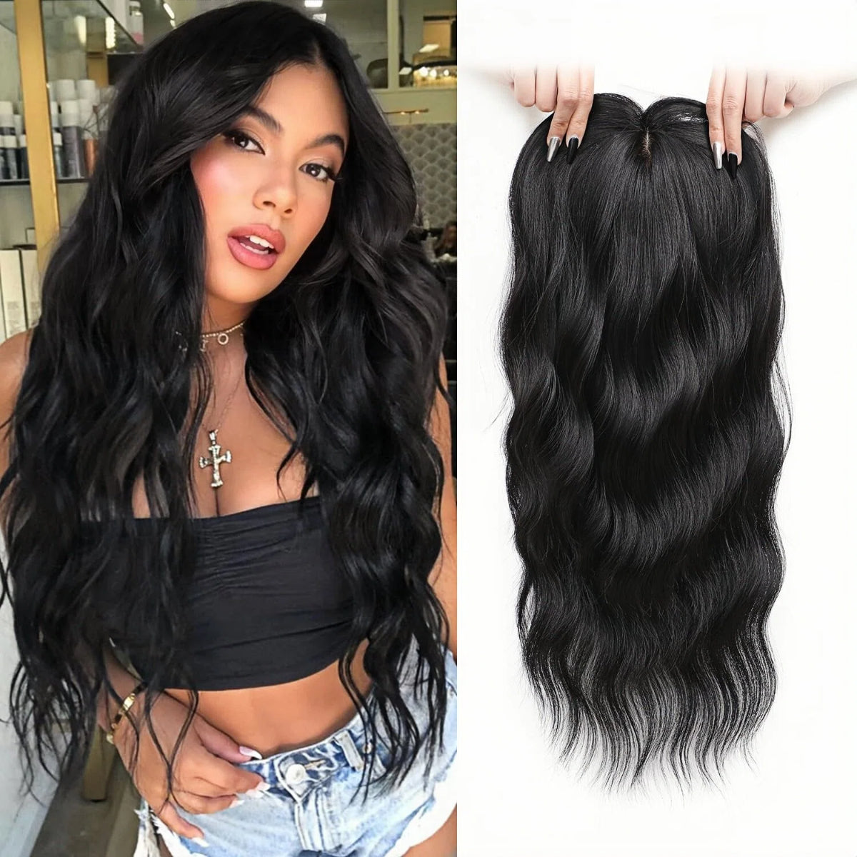 🌷2026 New Lightweight & Breathable Wavy Hair Topper