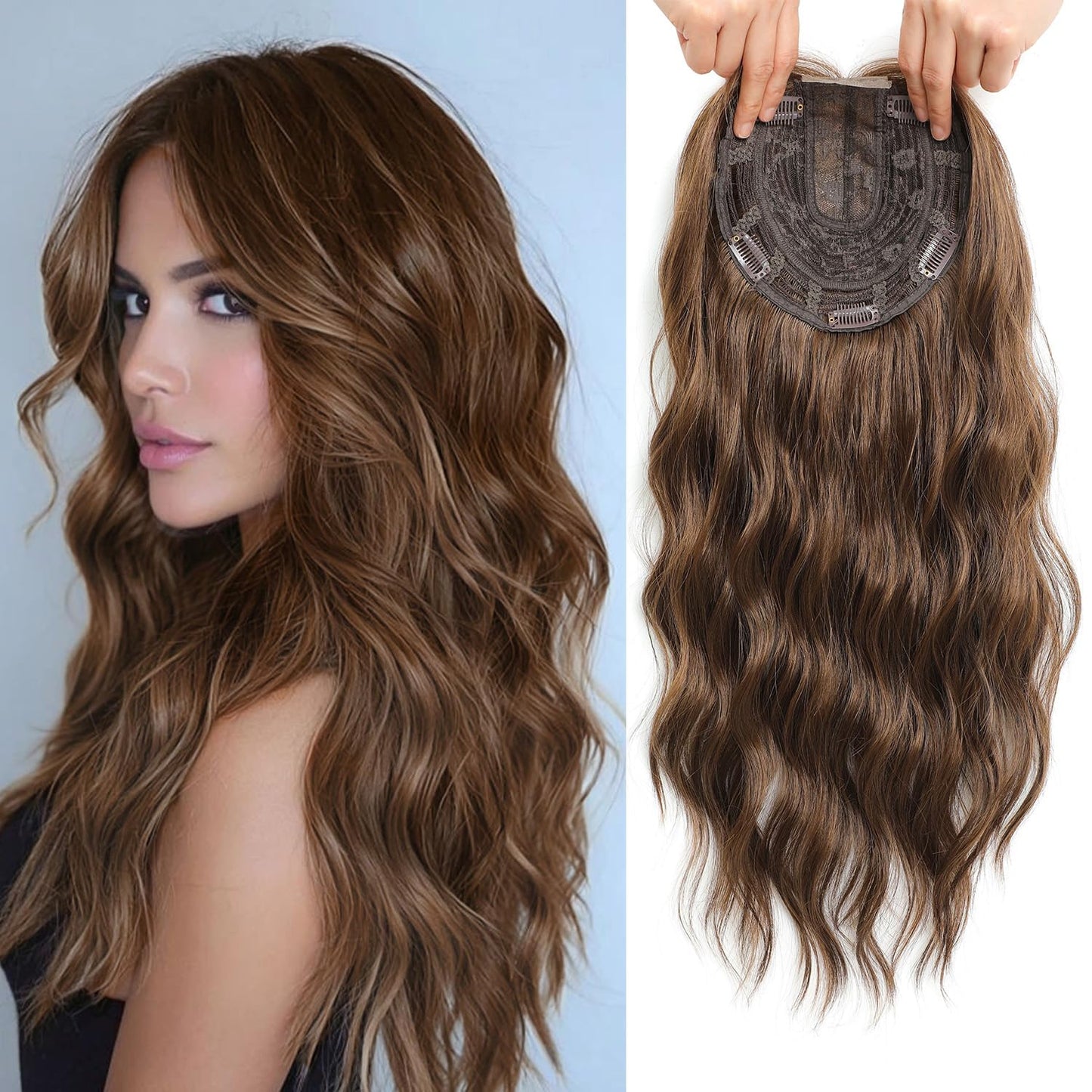 🌷2026 New Lightweight & Breathable Wavy Hair Topper