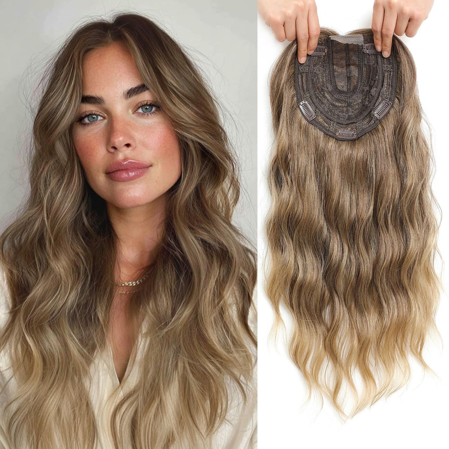 🌷2026 New Lightweight & Breathable Wavy Hair Topper