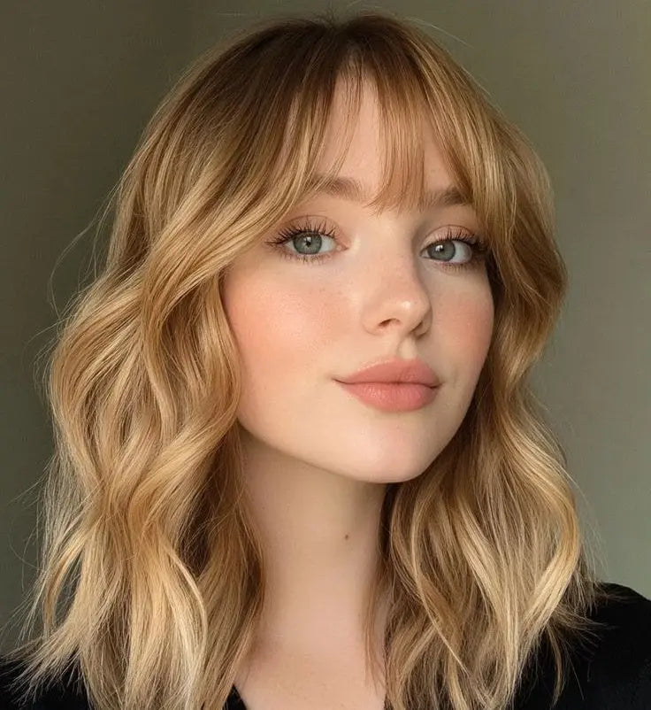 Summer Breathable Natural Wavy Hair Topper With Bangs For Women With Thinning Hair - VIVACROWN